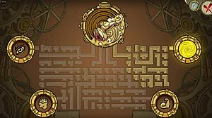 Playing with cute toy in innocent witches game