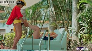 Cosplay: Nami gets fucked by Captain Luffy in the crew while searching for One Piece!