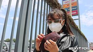 Mariana, the university student, craves public sex after getting gifts