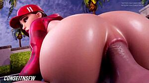 fortnite ruby anal cowgirl riding assfucking