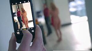 blonde bombshell lures that peeping tom for a hardcore revenge ride 😈