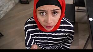 Horny stepson teaches Middle Eastern stepmom Lilly Hall the best techniques