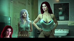 threesome with step aunt and stepsister's friend in 3d hentai 😈