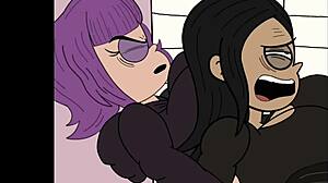 Female Trio Enjoys Time In The Bathroom