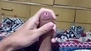 brazilian brunette moans dirty talk during guided masturbation