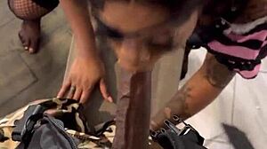 big black cock fucks caribbean ass in doggy