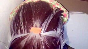 Skinny Babe's First Time Fuck In Public Bathroom At Party