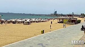 Perfect Tits Spotted At Barcelona Nude Beach!