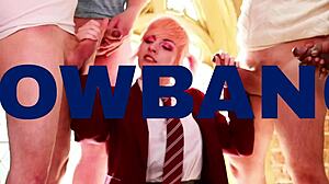 british 18 year old sucks stranger's cock with big tits