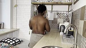 Blonde step mom enjoys big black cock