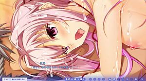 Check out Yuno Higashizaki bound in bondage, her big tits on display in this BDSM scene behind the wings