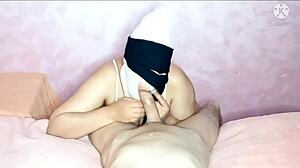 Arab Wife Feels Intense Pleasure.