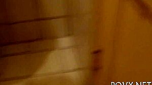 Taut shaved pussy gets nailed