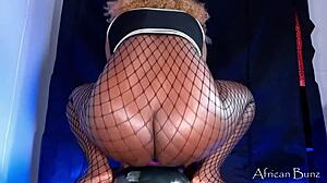 Ebony Bunny Twerks With Huge Butt Plug And Rides Big Dicks