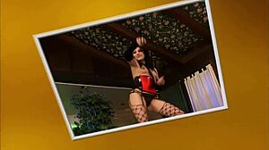 Victoria sin casually spreads her ass for some licking and anal.