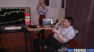 Milf Secretary Free Used By Stock Exchange Traders