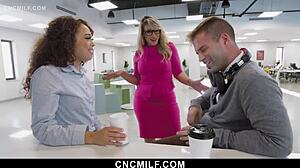Employees fuck in freeuse office with big tits bbw