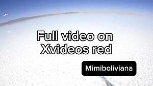 Creampie in the biggest salt desert with outdoor squirting