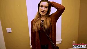 Ginger Keaton Rubs Pussy and Gets Banged