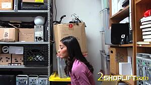 Emily Willis Plays Shy With Mall Cop In Hidden Scene