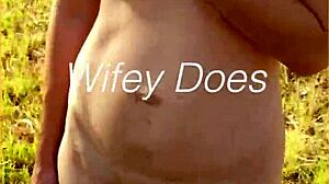 young wife first ever nude walk