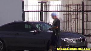 amateur hitchhiking teen 18+ gets fucked on the car