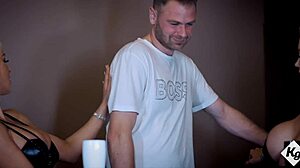 Mega Sluts Feel Intense Pleasure Fucking Lucky Guy In Night Club Toilet