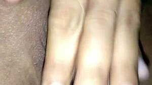 Wet tight pussy creampied by shaved amateur