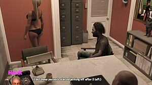 let's play karacan: blonde's shaved pussy rides big cock.