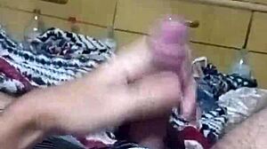 brazilian brunette moans dirty talk during guided masturbation