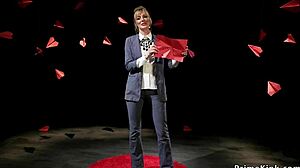 Blonde Domme Anal Fucks Black Slave with Strapon in Bondage!