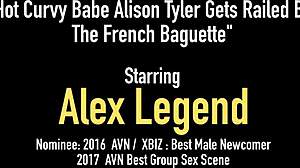 Hot fuck fiend Alison Tyler gets banged by big dick Alex Legend