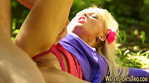 Pretty Slut Gets Urinated On