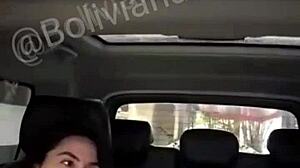 Mimi's naked in car heading to motel for sex