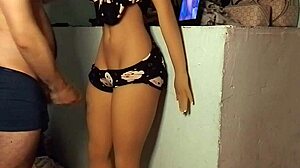 At night, I become the submissive fuck doll for my stepfather in homemade sessions