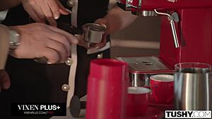 Insatiable blonde Anna Claire Clouds gapes round ass in intriguing anal scene.