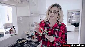 Pervymother - Unruly Stepson Devours Refined Mother's Pussy During Holiday