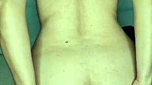 Latina curvy amateur touches her fat body on phone call for me