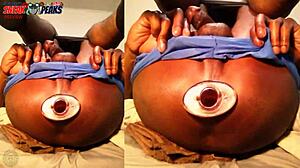 big black dick but used to get fucked in jail now a huge hollow buttplug keeps his asshole wide for you ass monkey 😏