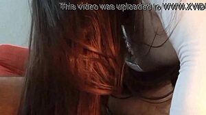 beautiful latina babe rides cock homemade