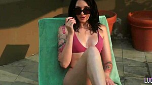 Charlotte Sins Fucks In Pool Missionary Style!