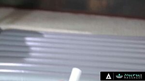 Kira Noir and Jade Kush in Nuru Massage Threesome