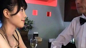 Creampied milf pussy fucked across the bar sucking