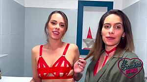 Joy and Anita in hot FFM threesome 😍