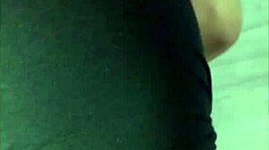 I had a sleepover with my friend in mini black shorts at the gym.