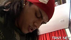 Intense transseksuelle blowjob følelser