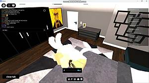 Fucking the gringa prostitute in Roblox condo