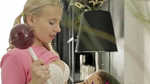 horny teen lesbians rub and finger their pussies with toys. so hot in hd! 😏