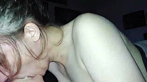 sensual blowjob leads to creampie with friend watching