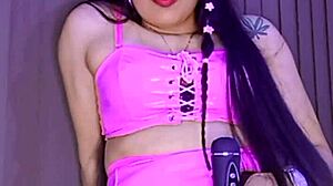 Exotic Spanish Brunette Girl Masturbates with Toys for You